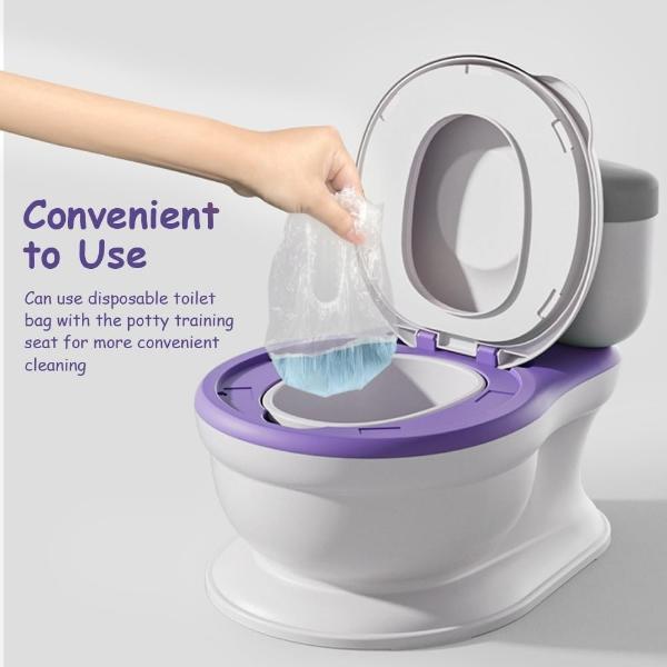 Baño Entrenador Infantil Aeiou Ysb-8919 Musical Para Niños morado