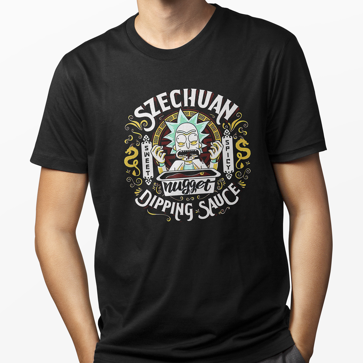 Playera para hombre Rick y su Salsa Szechuan Serie Tv XOLO