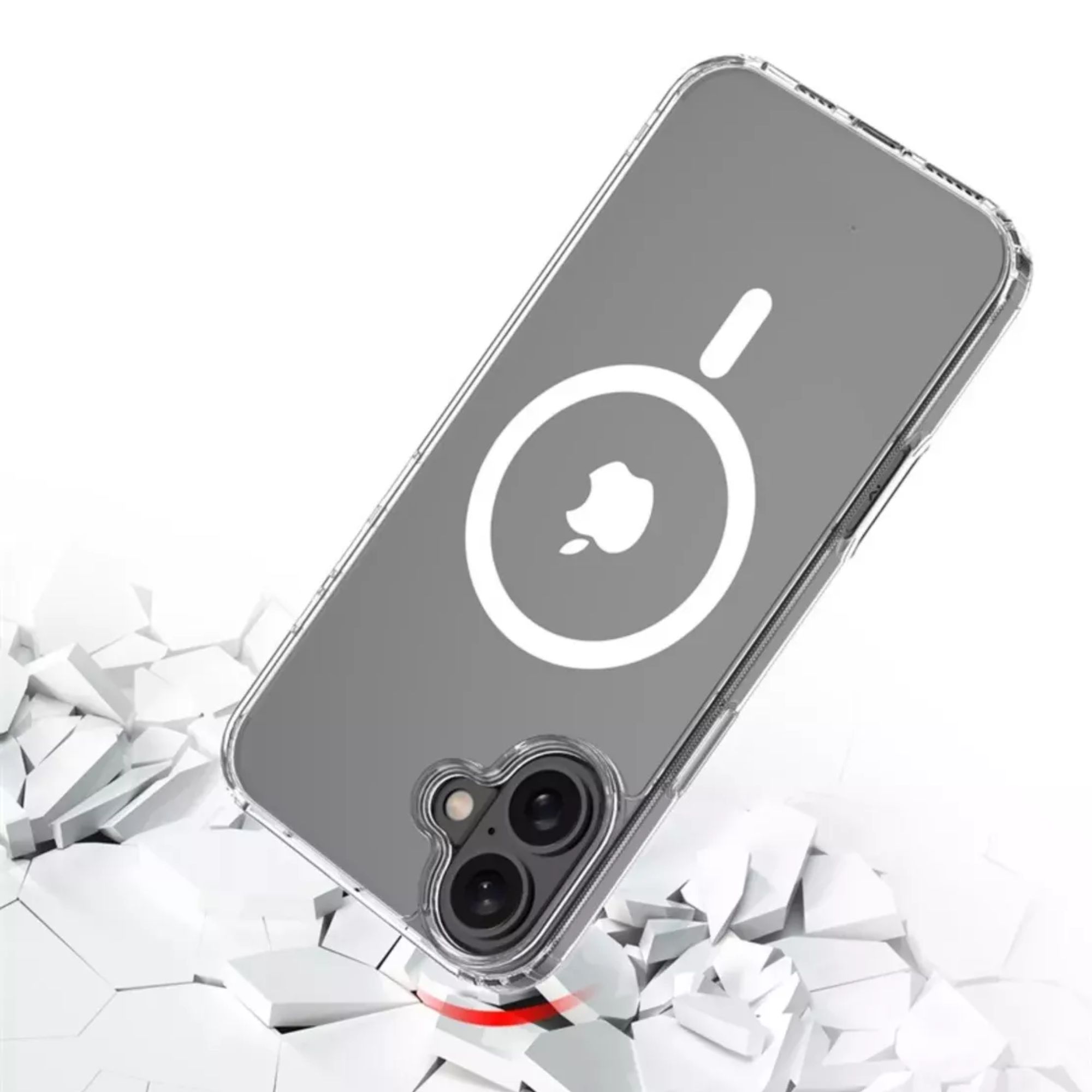 Funda Para iPhone Magsafe Uso Rudo + Cargador Inalámbrico  Iphone 13 pro max Transparente 