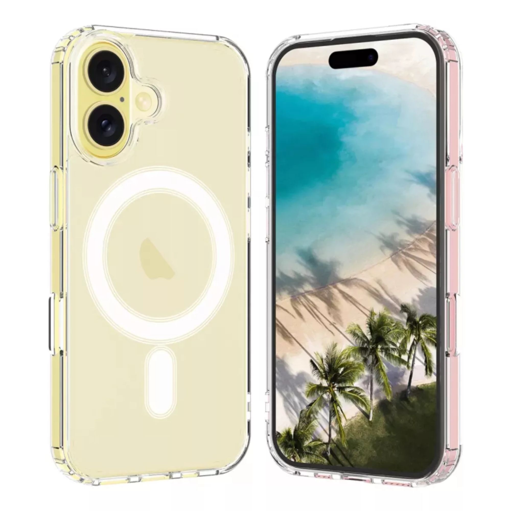 Funda Para iPhone Magsafe Uso Rudo + Cargador Inalámbrico  Iphone 13 pro max Transparente 