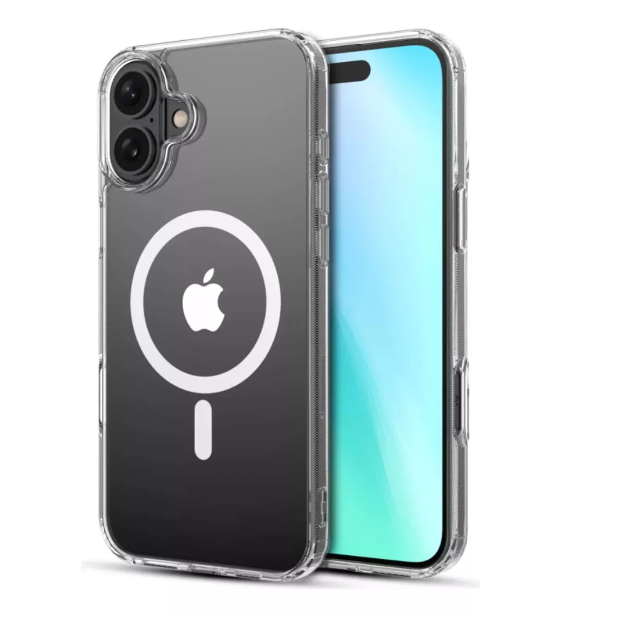 Funda Para iPhone Magsafe Uso Rudo + Cargador Inalámbrico  Iphone 13 pro max Transparente 