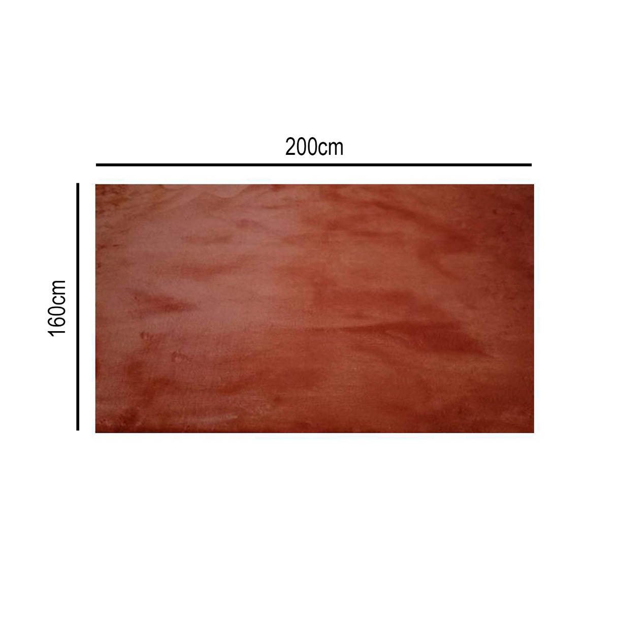Ilios Innova Tapete piel de conejo Café 2 x 1.60 m