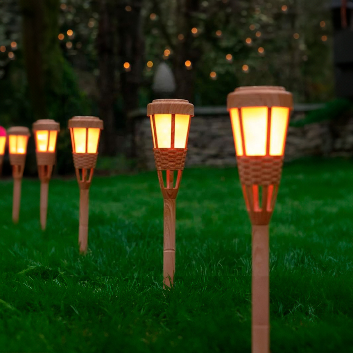 Ilios Innova 2 Lámparas solares 40 leds tipo antorcha tiki