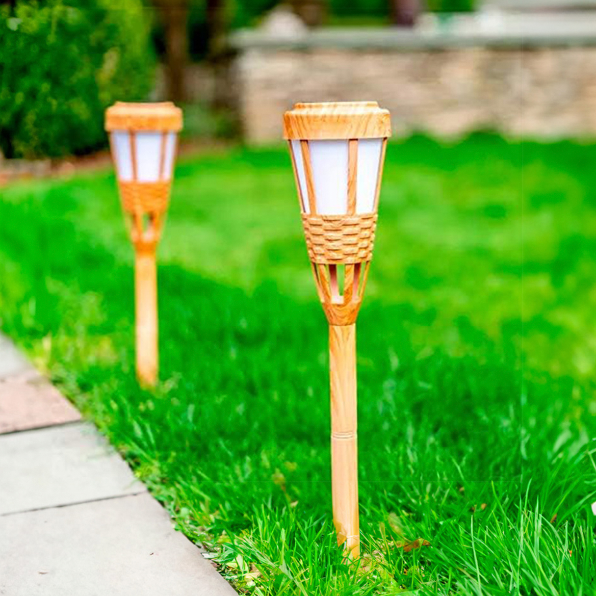Ilios Innova 2 Lámparas solares 40 leds tipo antorcha tiki