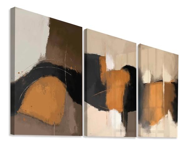Set Cuadros Moderno Minimalista Abstracto Hd Grande Canvas