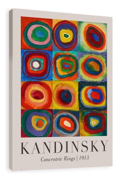 Set 3 Cuadros Kandinsky Arte Abstracto Bauhaus Canvas Grueso