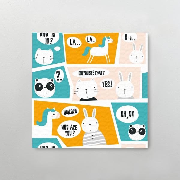 Cuadro Canvas Decorativo Para Cuarto Bebé Niños Nordico