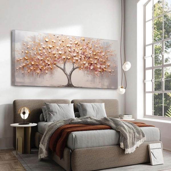 Cuadros Arboles Colores Moderno Tipo Oleo Canvas Calidad