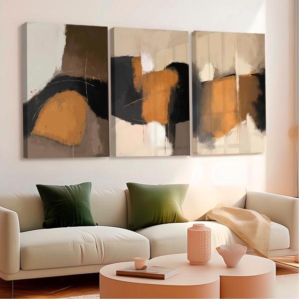 Set Cuadros Moderno Minimalista Abstracto Hd Grande Canvas