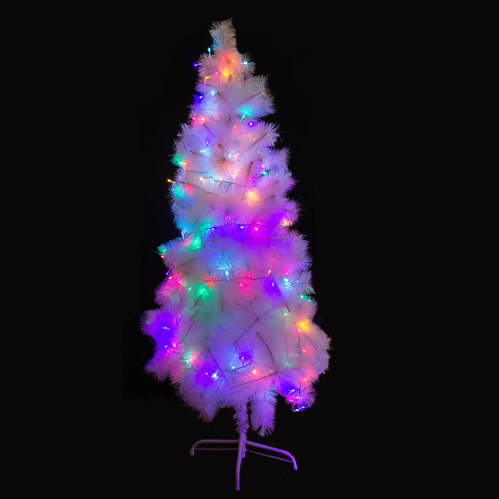 Árbol Blanco Navideño Cepillo Artificial 210 Cm Altura