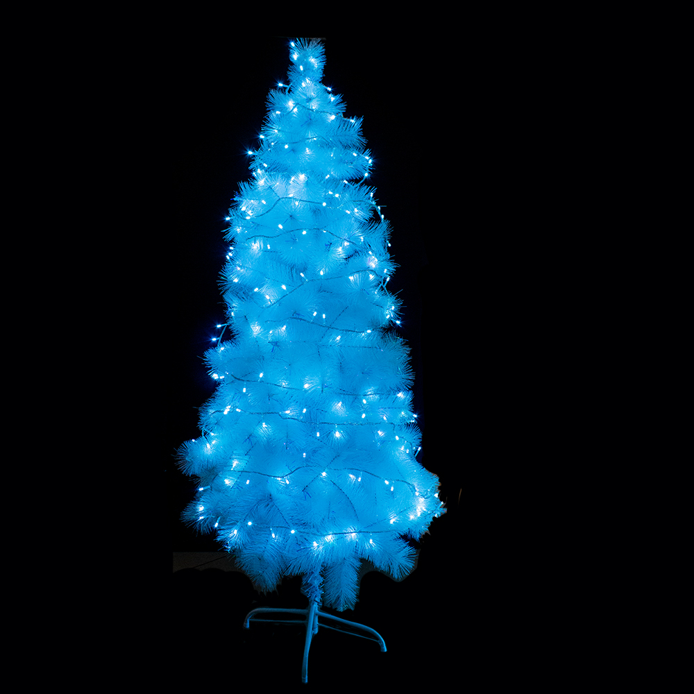 Árbol Blanco Navideño Cepillo Artificial 210 Cm Altura
