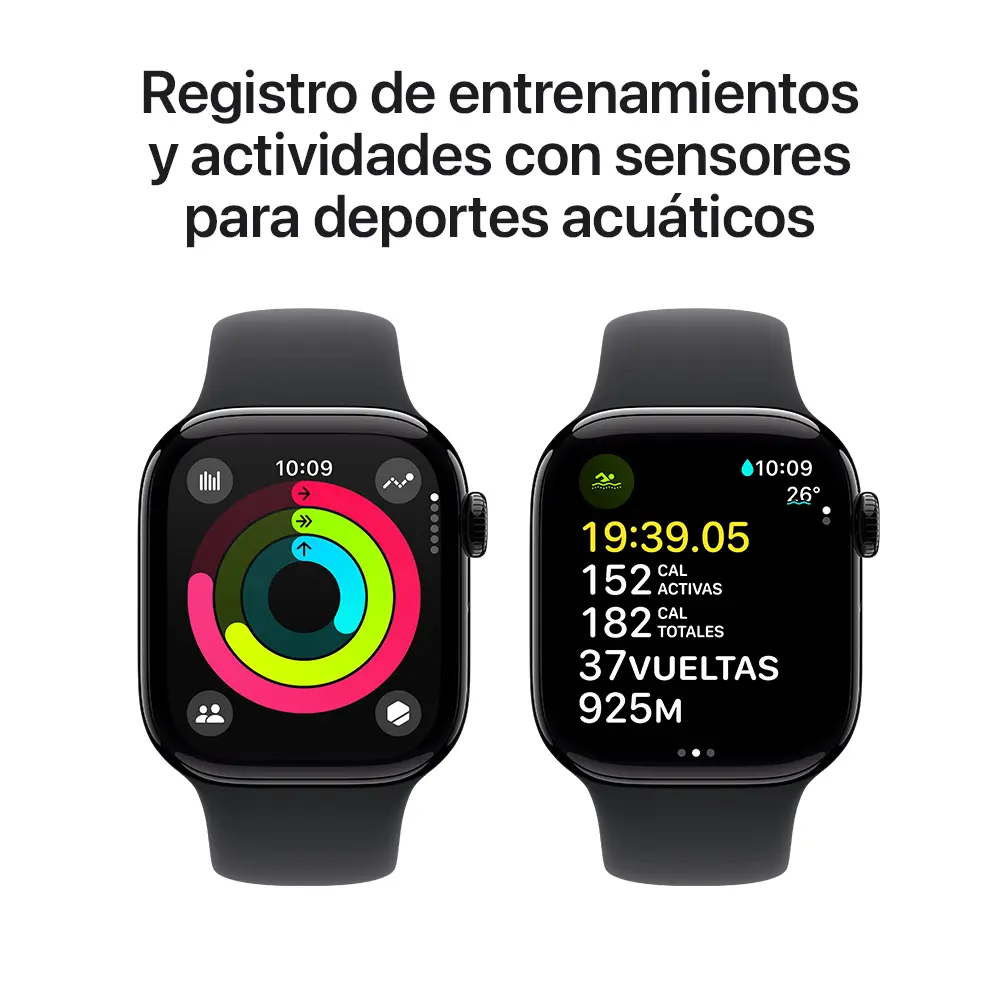 Apple Watch Series 10 Gps 42mm Aluminio Negro Azabache Correa Negro Dep S/M