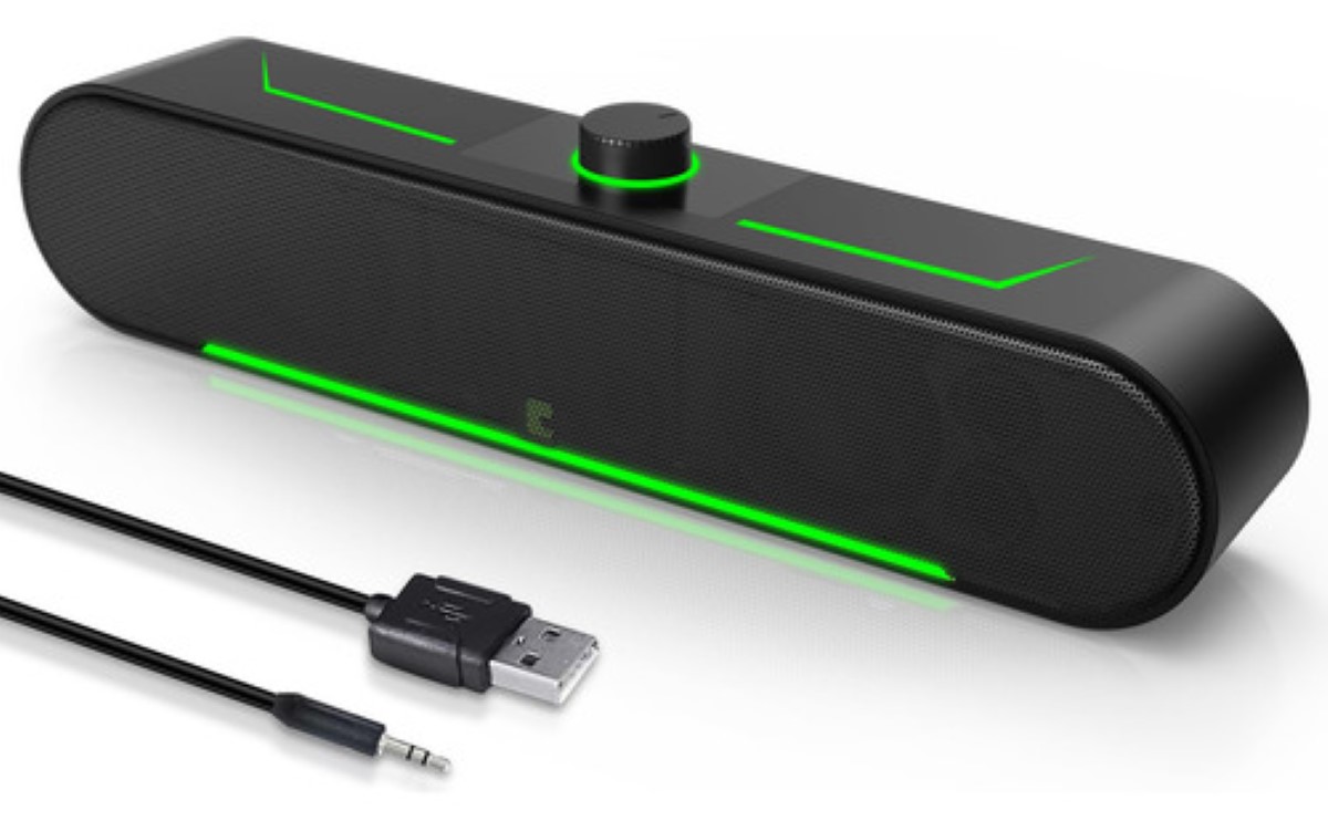 Bocina Speaker Para Pc Y Laptop Para Hogar, Plug-n-play, NEGRO