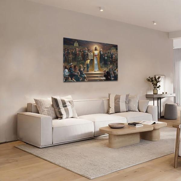 Cuadro Decorativo Religioso Jesús Enseñando 45 X 30