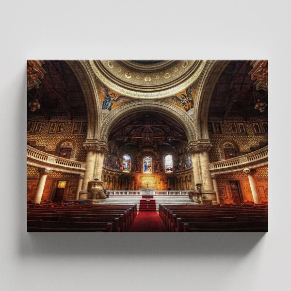 Cuadro Decorativo Religioso Iglesia Conmemorativa en Stanford University #2 45 X 30