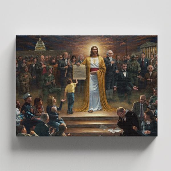 Cuadro Decorativo Religioso Jesús Enseñando 45 X 30