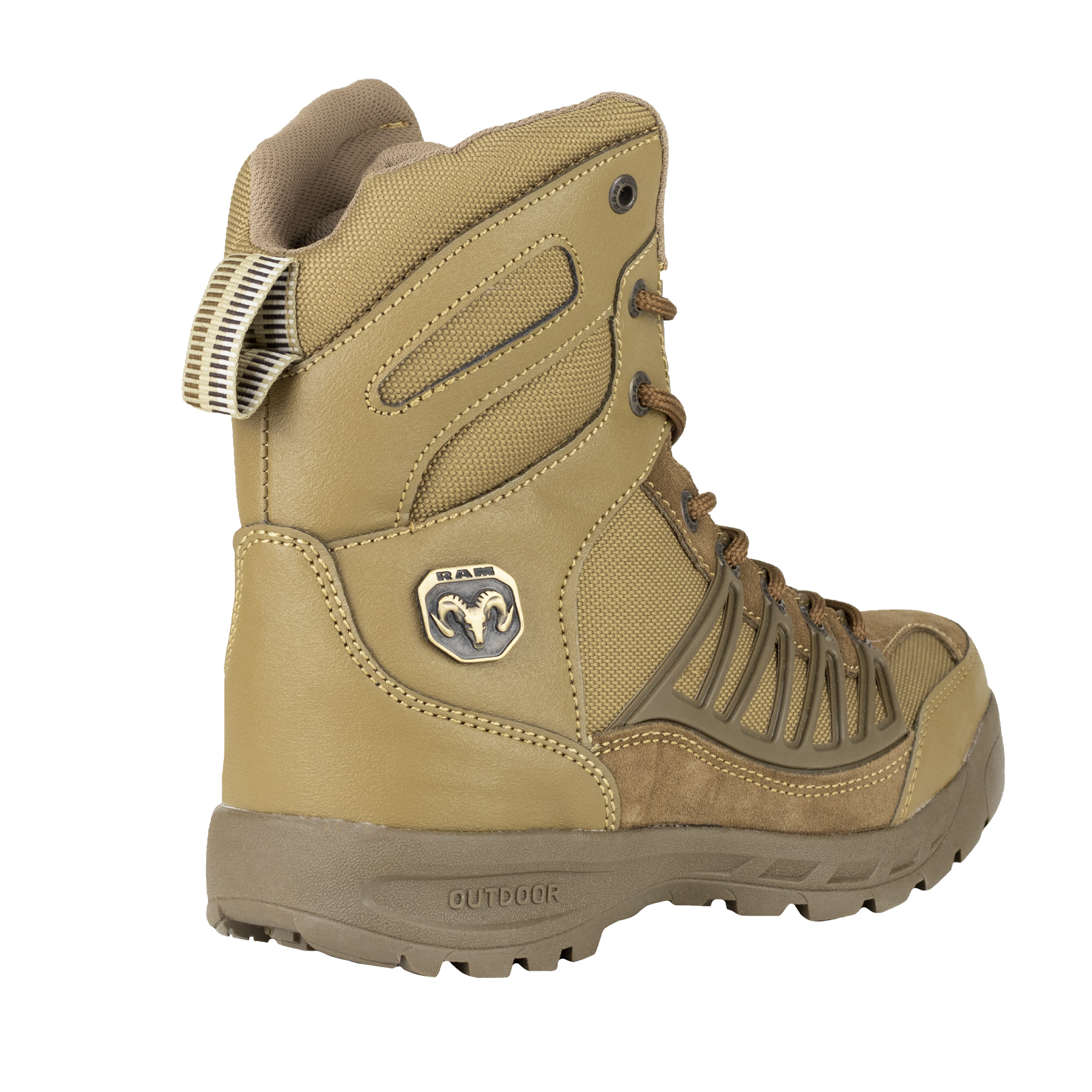 Bota Tactica Con Casquillo Industrial Hombre Ram 9456 Coyote
