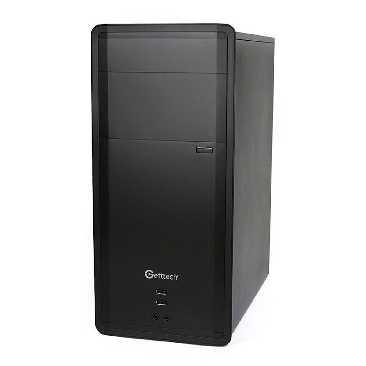 Gabinete Getttech GG1802 con Ventana , Midi-Tower, ATX/Micro-ATX, USB 2.0, con Fuente de 500W, 1 Ventilador Instalado, Negro