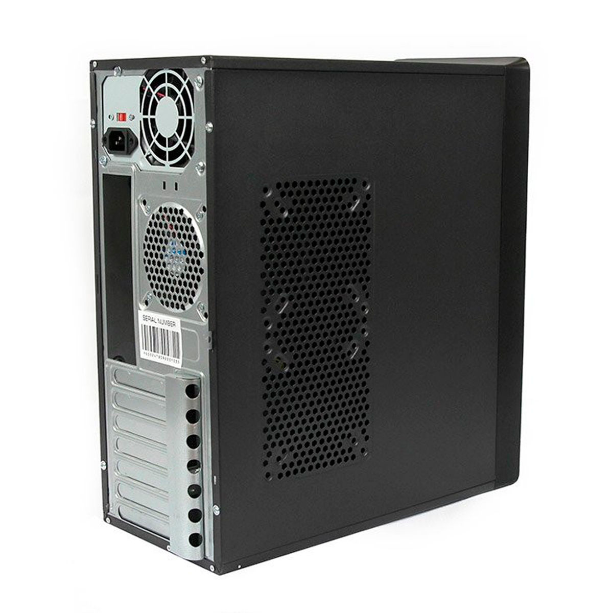 Gabinete Getttech GG1802 con Ventana , Midi-Tower, ATX/Micro-ATX, USB 2.0, con Fuente de 500W, 1 Ventilador Instalado, Negro