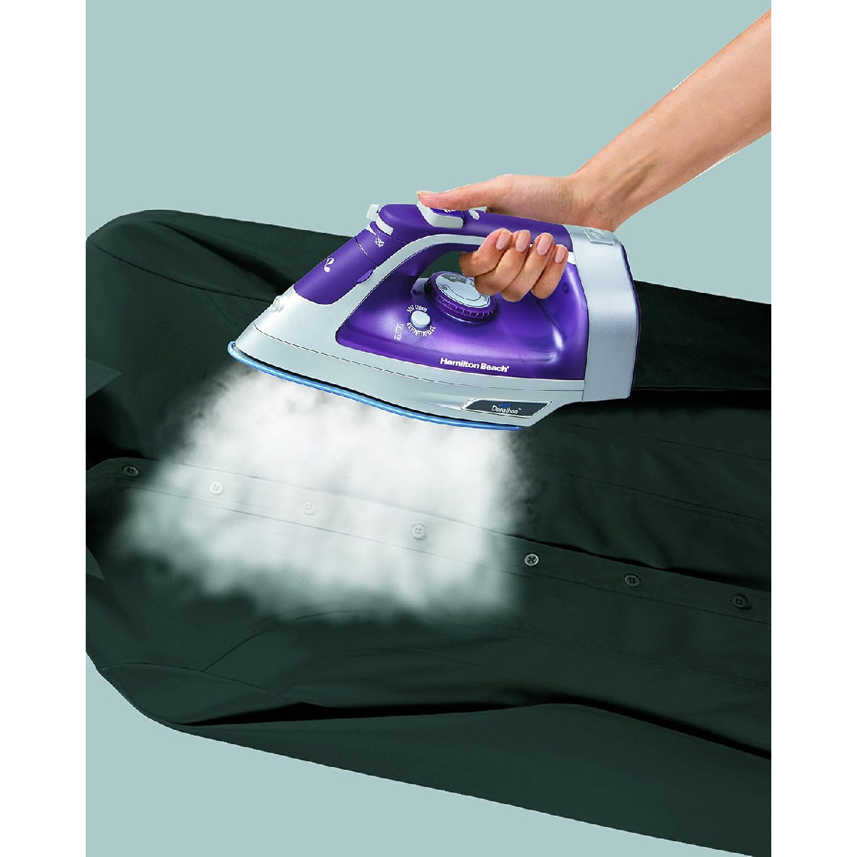 Plancha Hamilton Beach Durathon Antiadherente Cable retractil