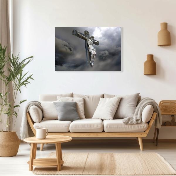 Cuadro Decorativo Religioso Jesús Crucifixión #4 60 X 40