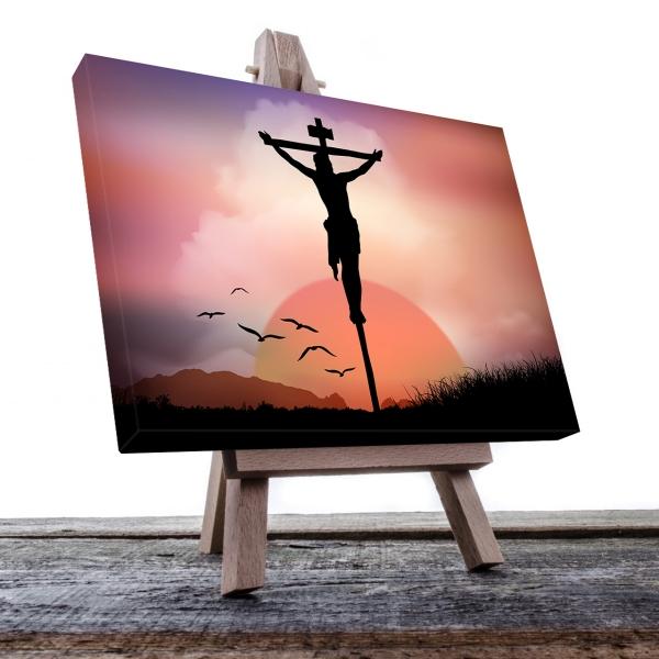 Cuadro Decorativo Religioso Jesús Crucifixión #2 90 X 60