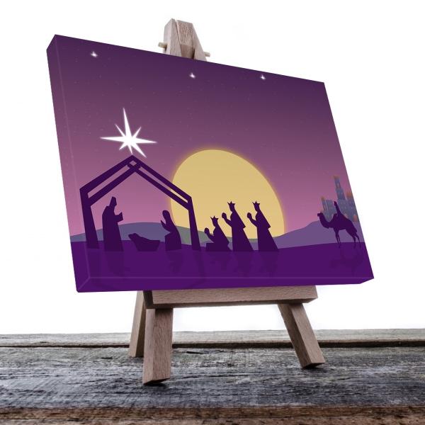 Cuadro Decorativo Religioso Jesús Nacimiento 90 X 60