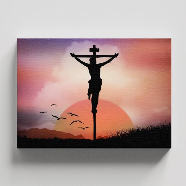 Cuadro Decorativo Religioso Jesús Crucifixión #2 90 X 60