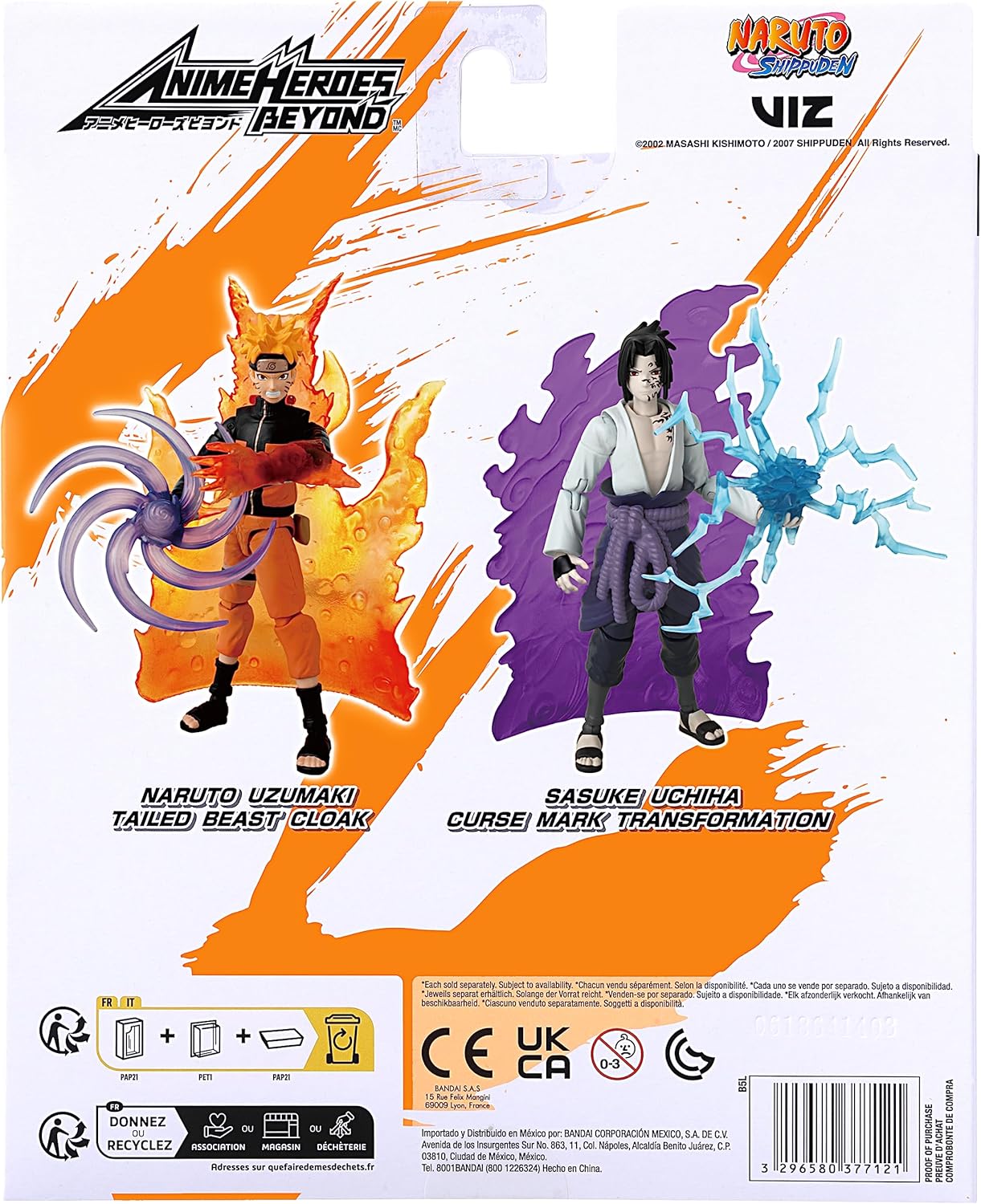 Naruto Sasuke Uchiha con transformación del Sello Maldito Original Bandai Namco 