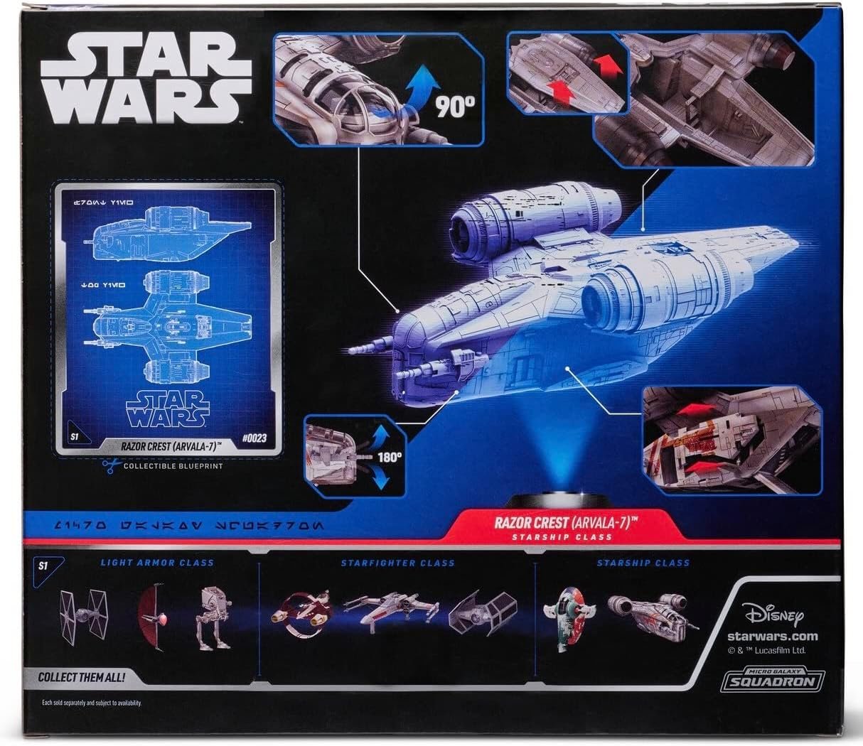 vehículo  Class Deluxe  Razor Crest STAR WARS Micro Galaxy Squadron