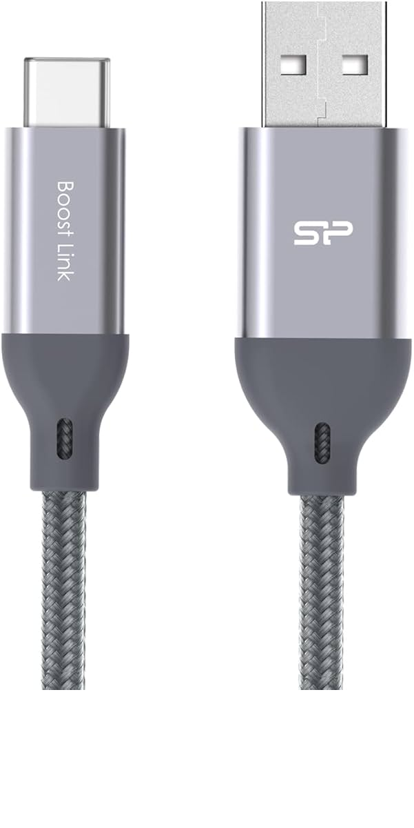 SILICON CABLE MICRO USB LK30 NYLON 1M G SPLK30-CUSBG