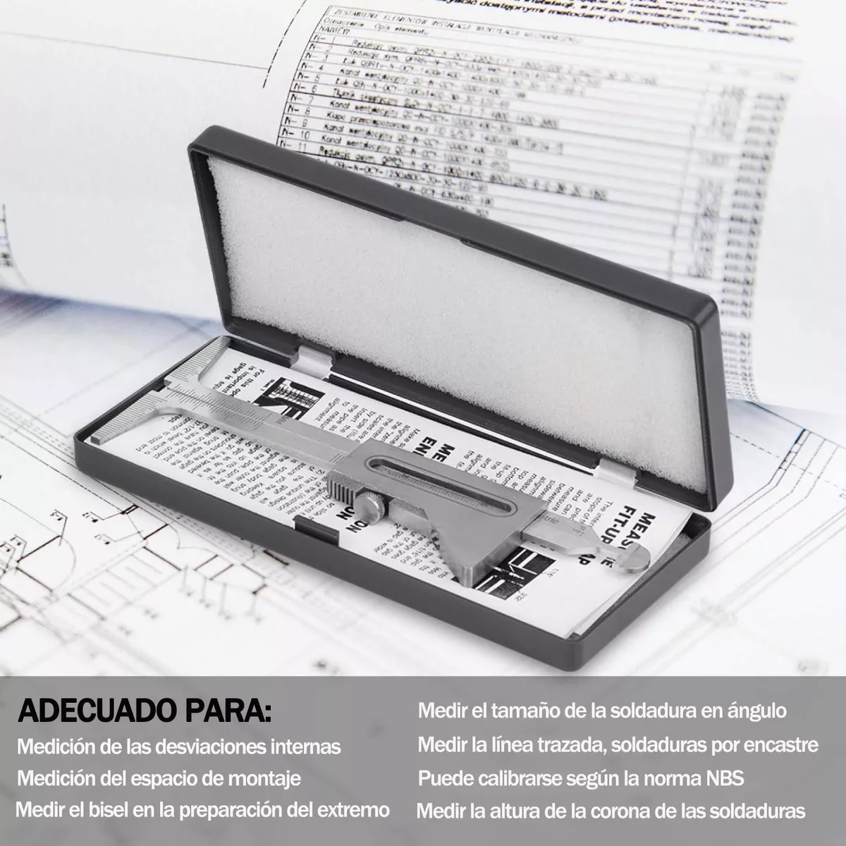 Medidor Inspección De Tubos Soldadura Hi-lo Regla De Prueba