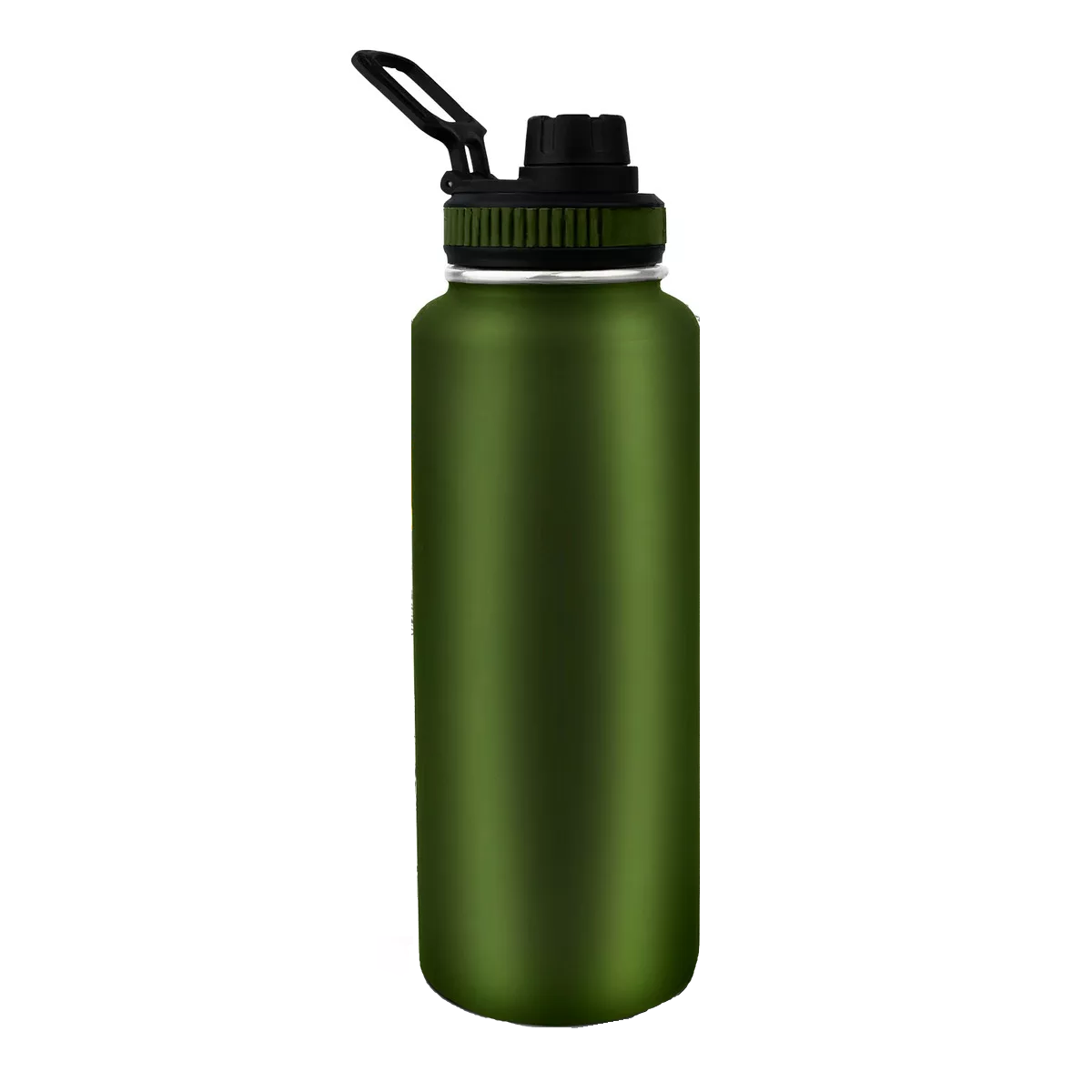 Botella Deportiva Acero Inoxidable 1200ml Color Green Militar