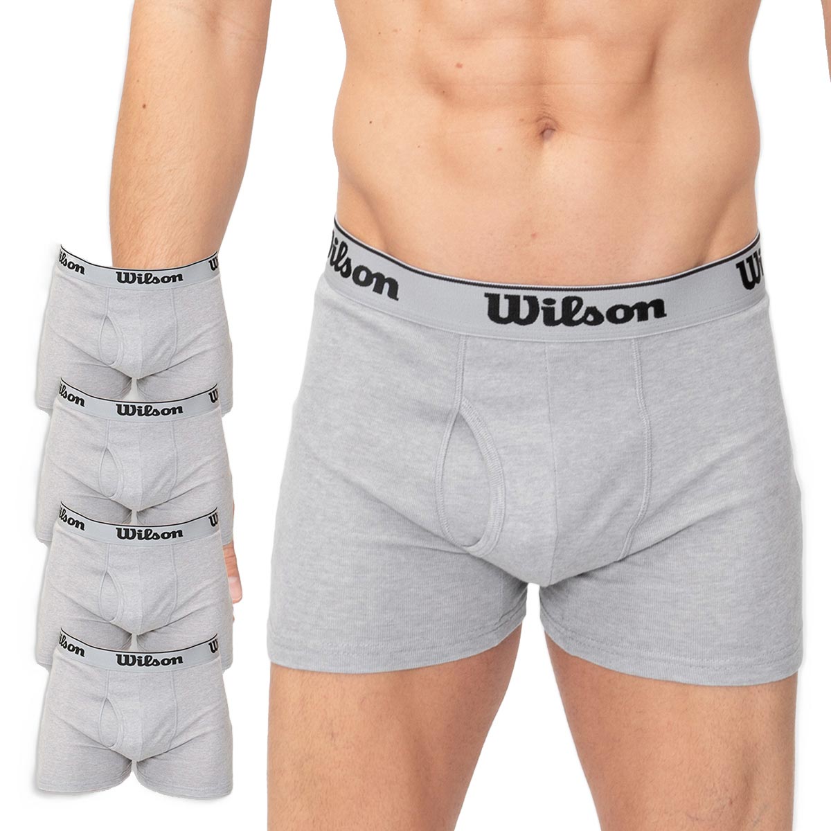 Bóxer wilson Pack 4 pzas algodón cómodo flexible.