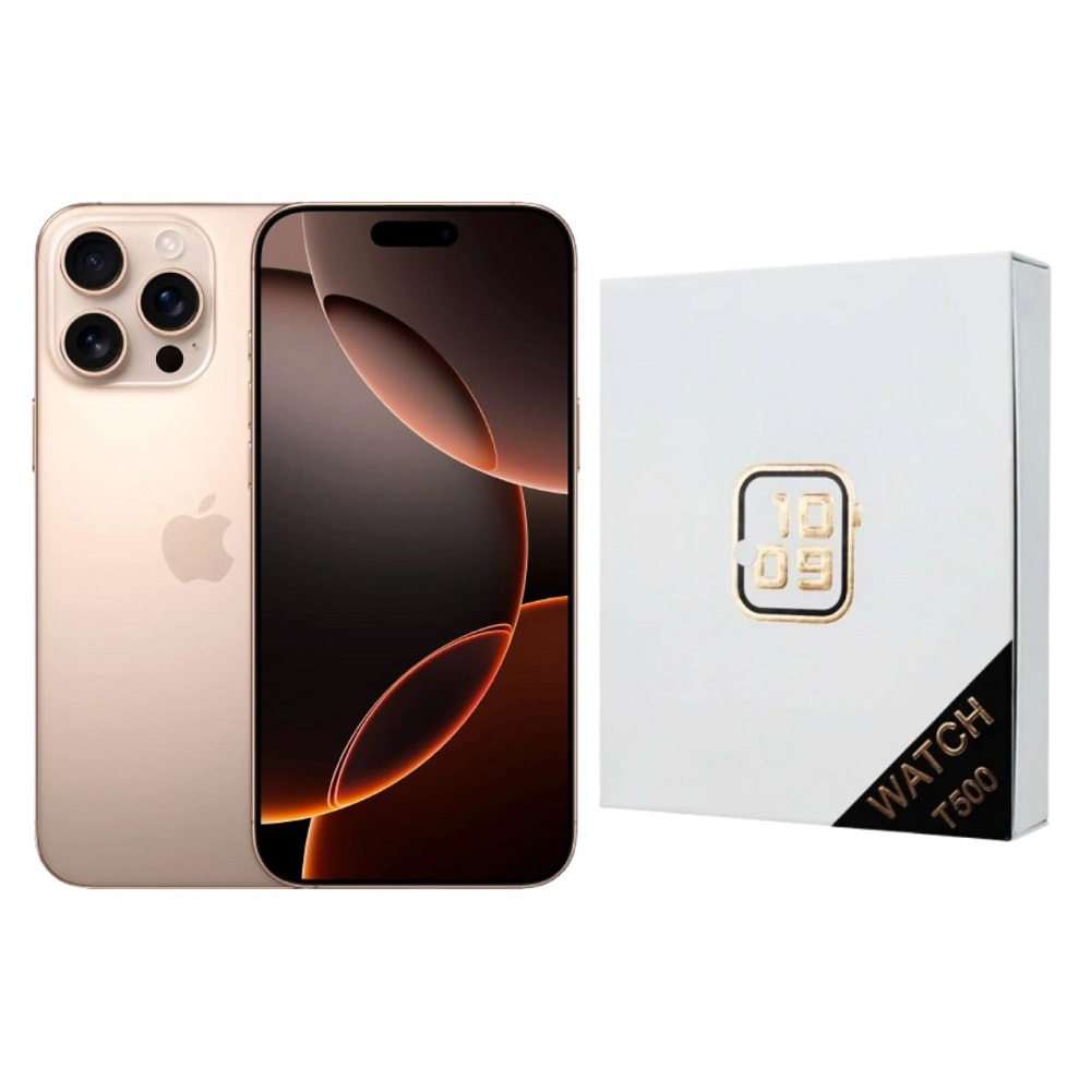 iPhone 16 Pro Max 256GB Desierto CHIP Desbloqueado + Reloj Genérico