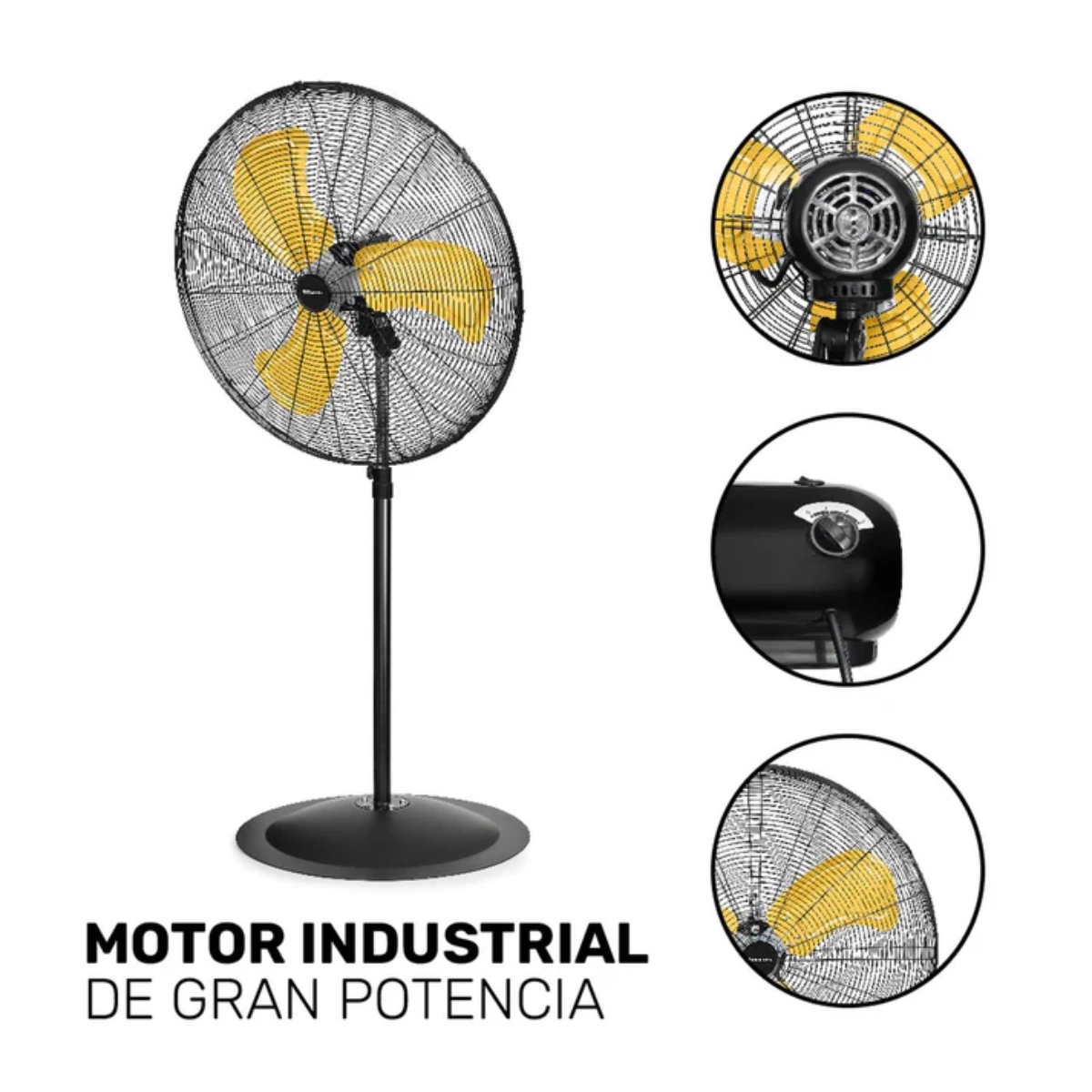 VENTILADOR INDUSTRIAL TAURUS TSUNAMI VENT 30" REJA Y HELICE METALICA 3 VEL ORTF12