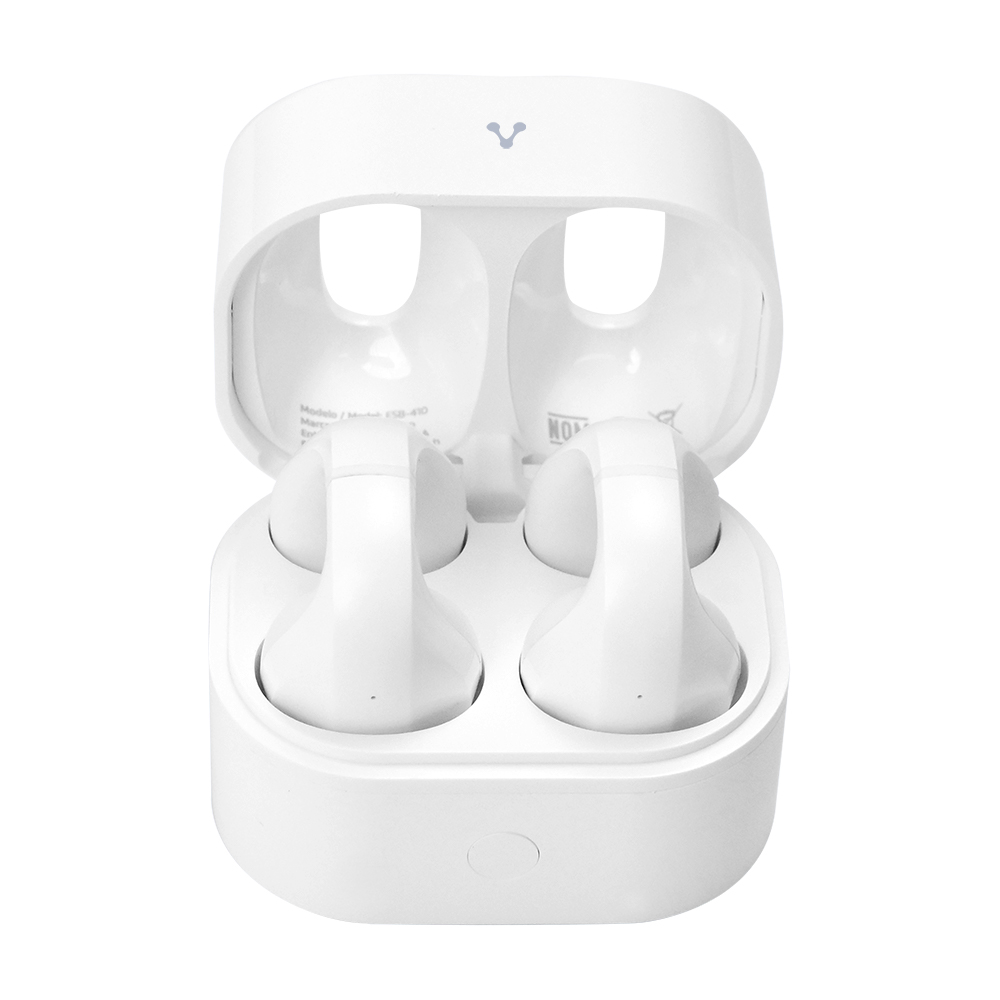 Audifonos Intra auditivo Vorago ESB-410 Inalambricos Manos Libres Control Tactil Blanco
