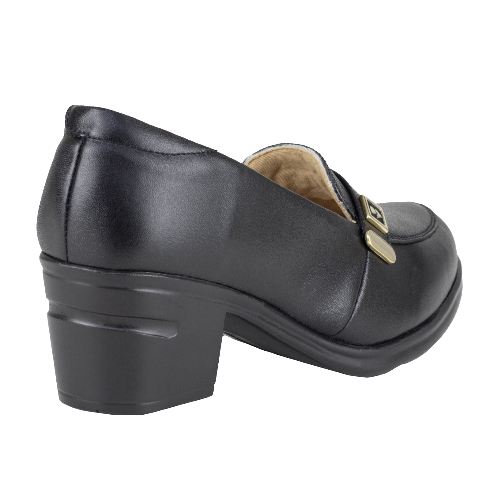 Zapatos De Tacón Para Mujer Vicenza Loafer 24105 Negro Piel
