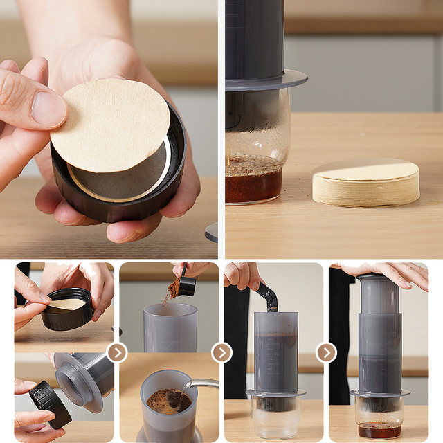 Paquete 100 Filtros De Papel Libres P/Aeropress Brang