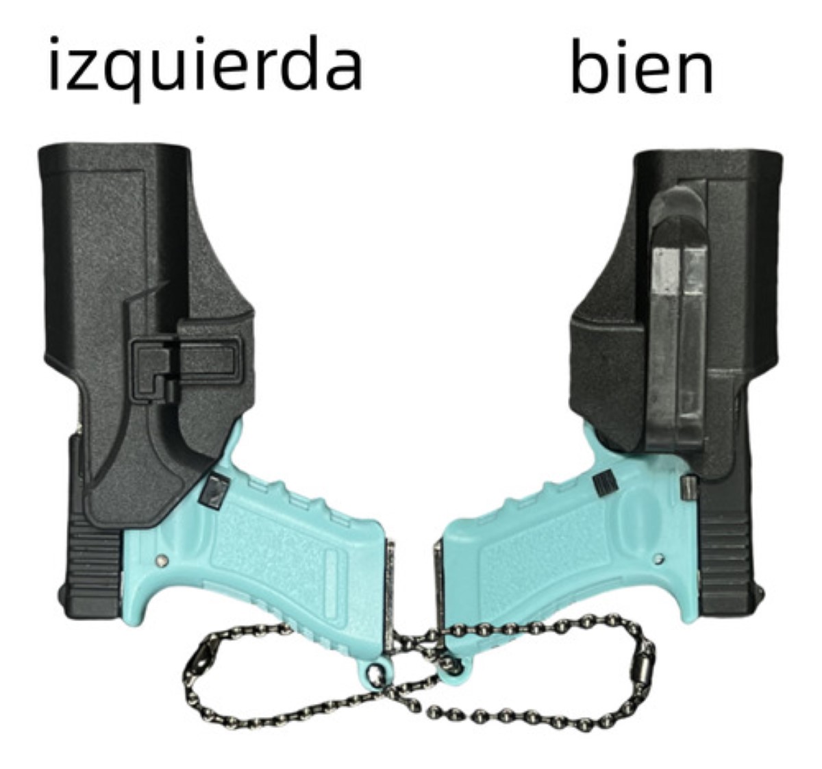 Llaveros De Moda Armas De Fuego Pistola Replica Glock Azul