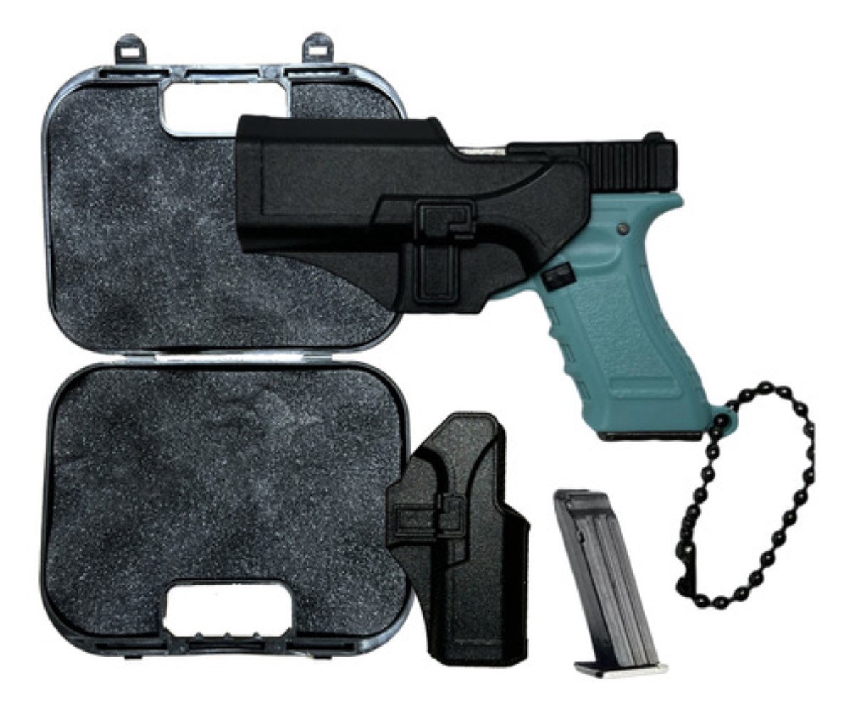 Llaveros De Moda Armas De Fuego Pistola Replica Glock Azul