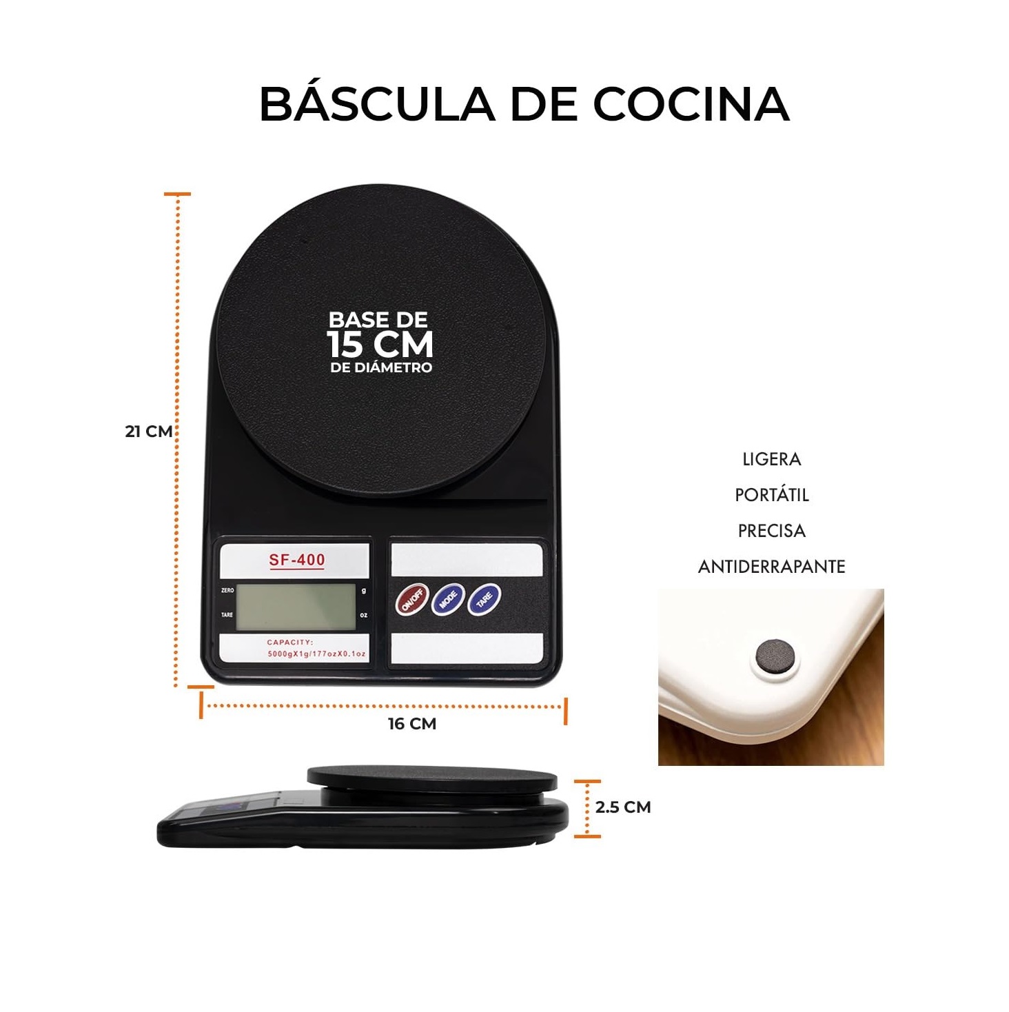 3 Basculas Grameras 10kg excelente en oferta pocas piezas
