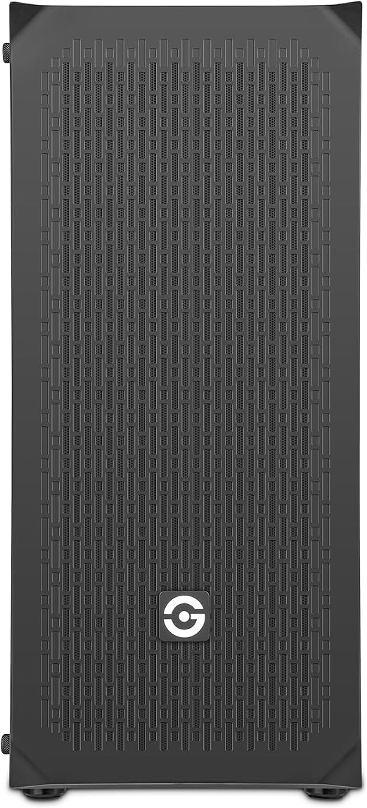 Gabinete Gamer Getttech Vidrio Tempplado  S/Fuente Negro