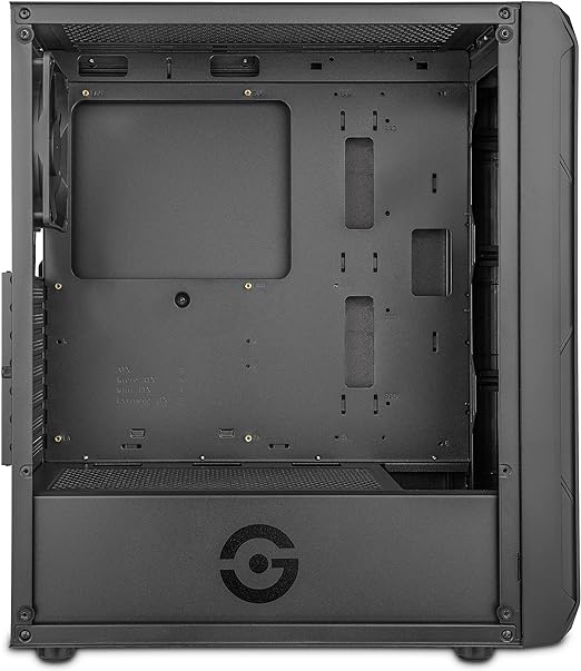 Gabinete Gamer Getttech Vidrio Tempplado  S/Fuente Negro