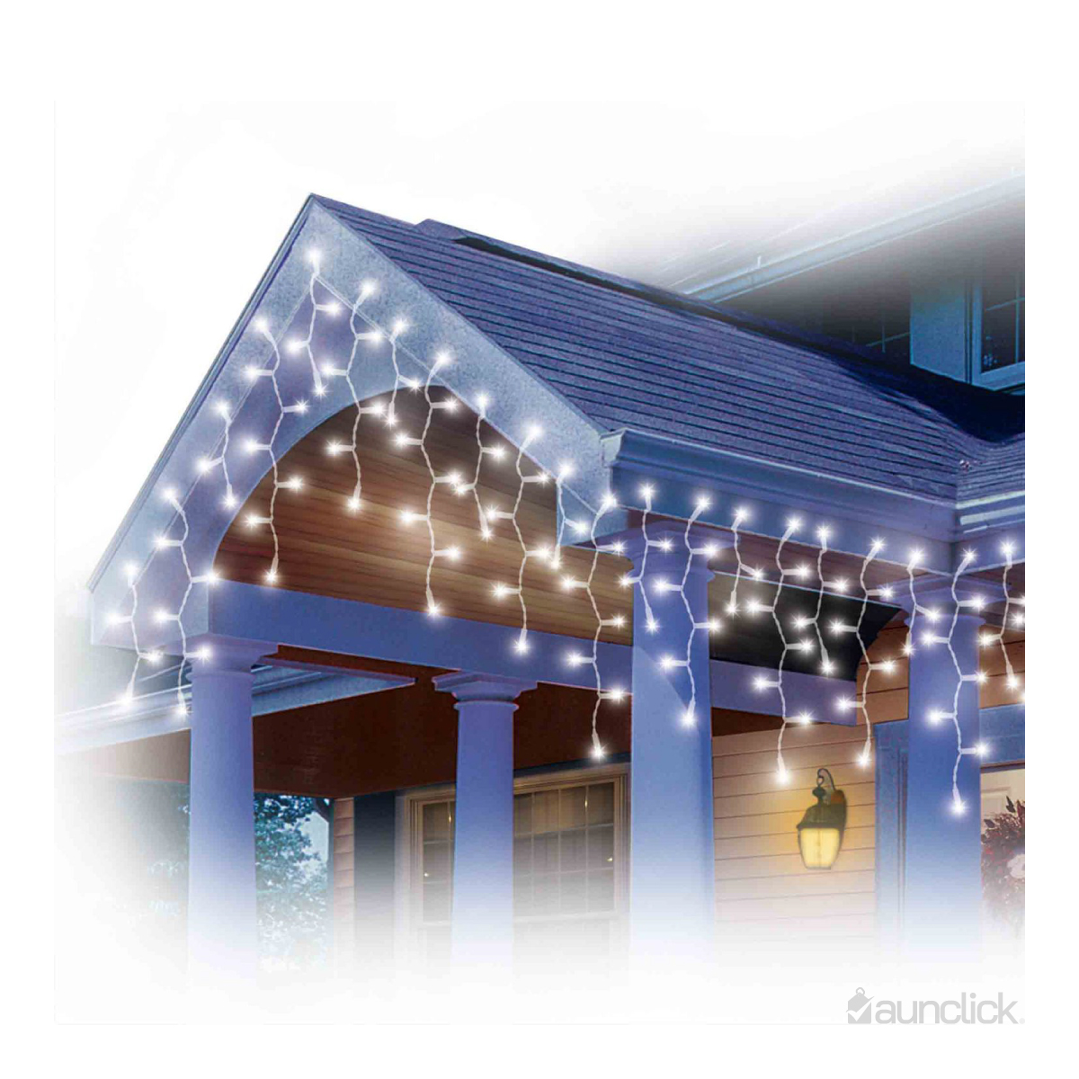 Serie Navideña Cascada Led 20 mts 1000 Luces Exterior Navidad - Blanco Frio