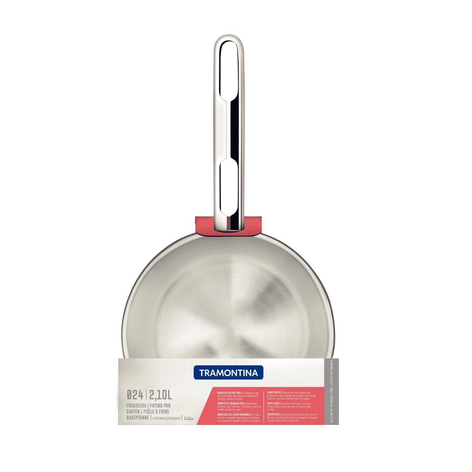 Sartén Tramontina Allegra 24 cm - 2.1 L Acero Inoxidable