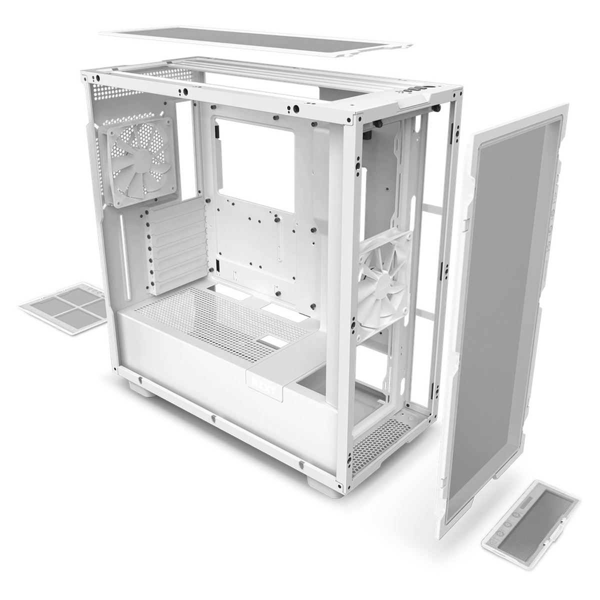 Gabinete NZXT H7 Flow con Ventana, Midi-Tower, Mini-ITX/Micro-ATX/ATX/EATX