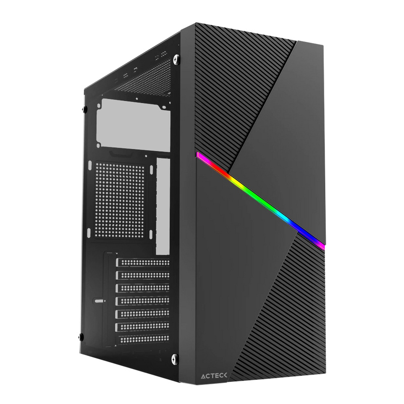 Gabinete Acteck Media Torre Draco  GM450 ATX500W Cristal Negro AC-935715