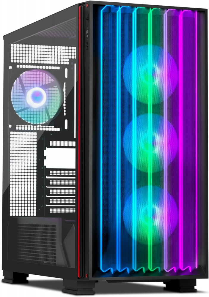 Gabinete Yeyian Mirage X con Ventana, Midi-Tower, ATX/Micro-ATX/ITX