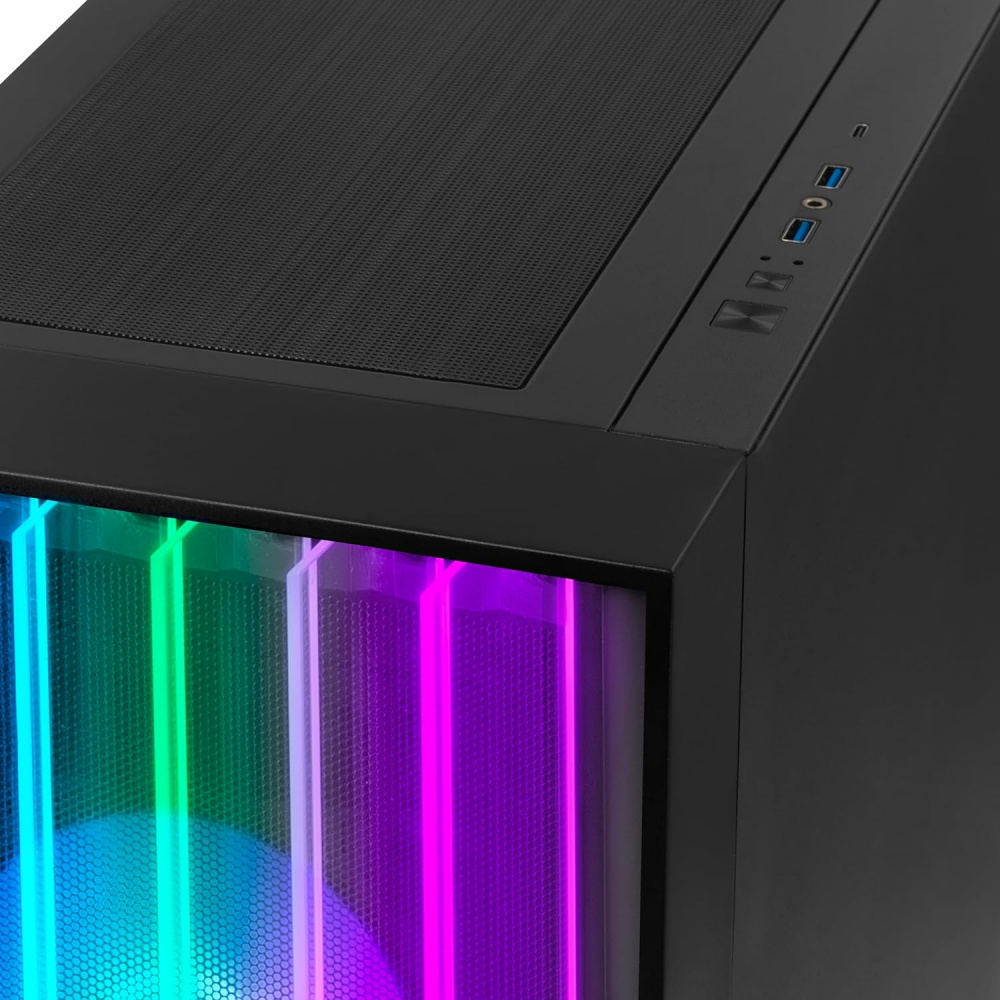 Gabinete Yeyian Mirage X con Ventana, Midi-Tower, ATX/Micro-ATX/ITX